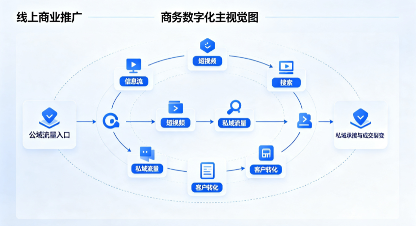 普陀区线上商业推广怎么做？全域流量闭环搭建与低成本转化实战指南